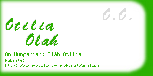 otilia olah business card